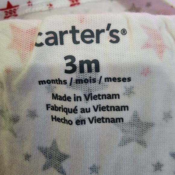 Carter's 2 piece short and tank top Red white and blue outfit Size 3MO NWT - Picture 4 of 14